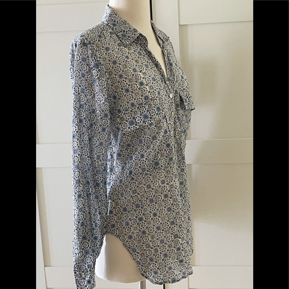 Roberta Roller Rabbit Guy Button Shirt Bluewhite S - image 5